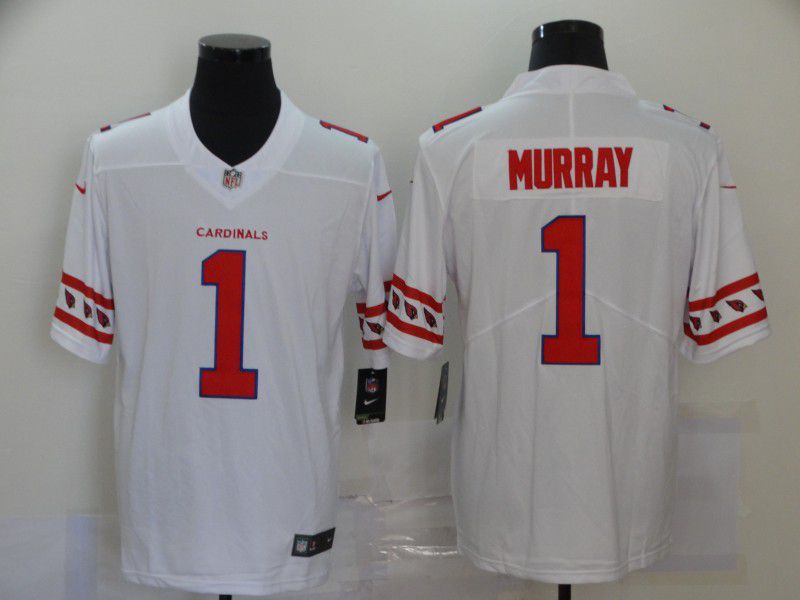 Men Arizona Cardinals 1 Murray White 2020 Vapor Untouchable Limited Playe Nike NFL Jerseys